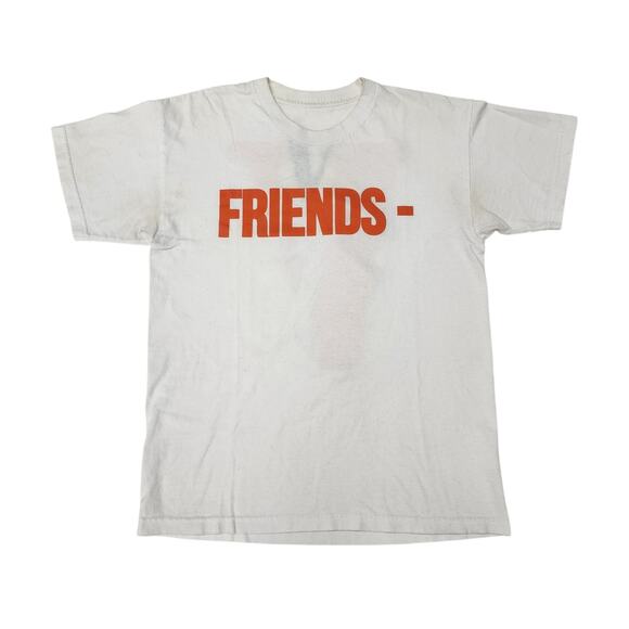 VLONE x Fragment Design FRIENDS Cotton T-Shirt White Large - Preowned - Picture 1 of 8